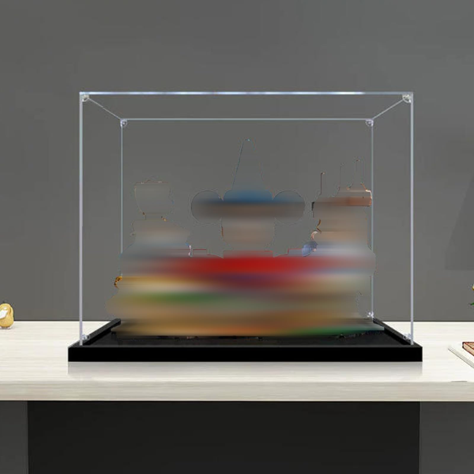 Acrylic Display Case Compatible with Lego 21352 The Wizarding World Model, Dustproof Transparent Storage Box, Compatible with Lego 21352 (Model Not Included) (2mm)