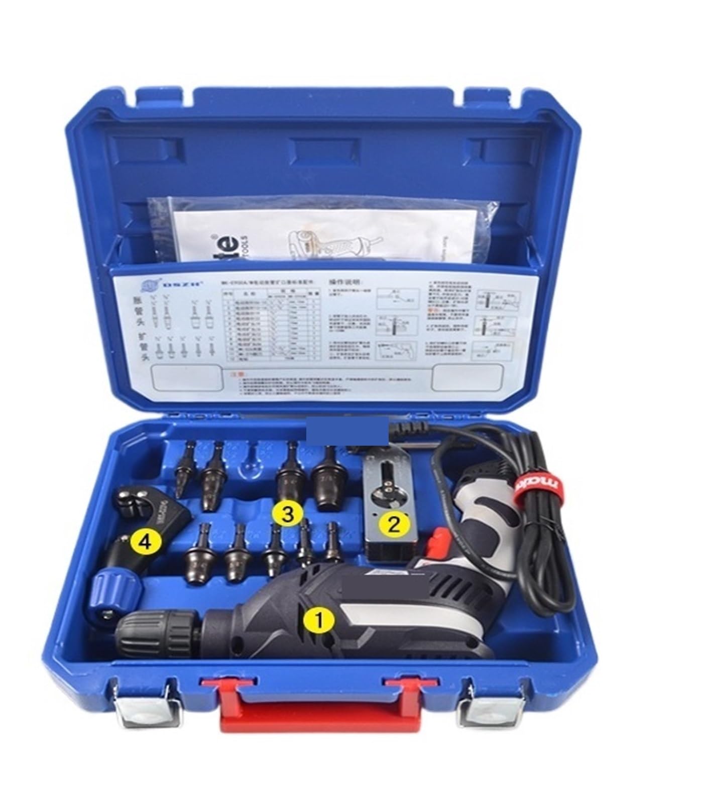 Flaring Tool, Electric Expander, Copper Tube Bell Mouth Cup Hand Drill, Lithium Battery(WK-E900 (Flaring) Electric)