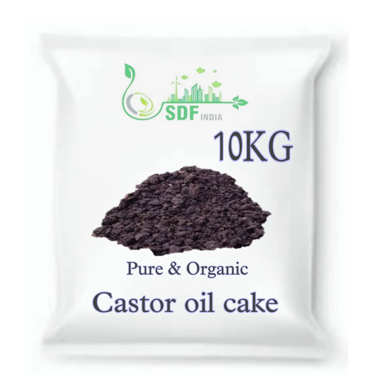 SDF India Castor Oil Seed Cake Powder | 100% Natural, Organic NPK Fertilizers | Micronutrients for Plants | Home & Terrace Gardening | Boosts Plant Growth & Pest Repellent (10Kg) (B0BQYX2M3H) Amazon Price History, Amazon Price Tracker