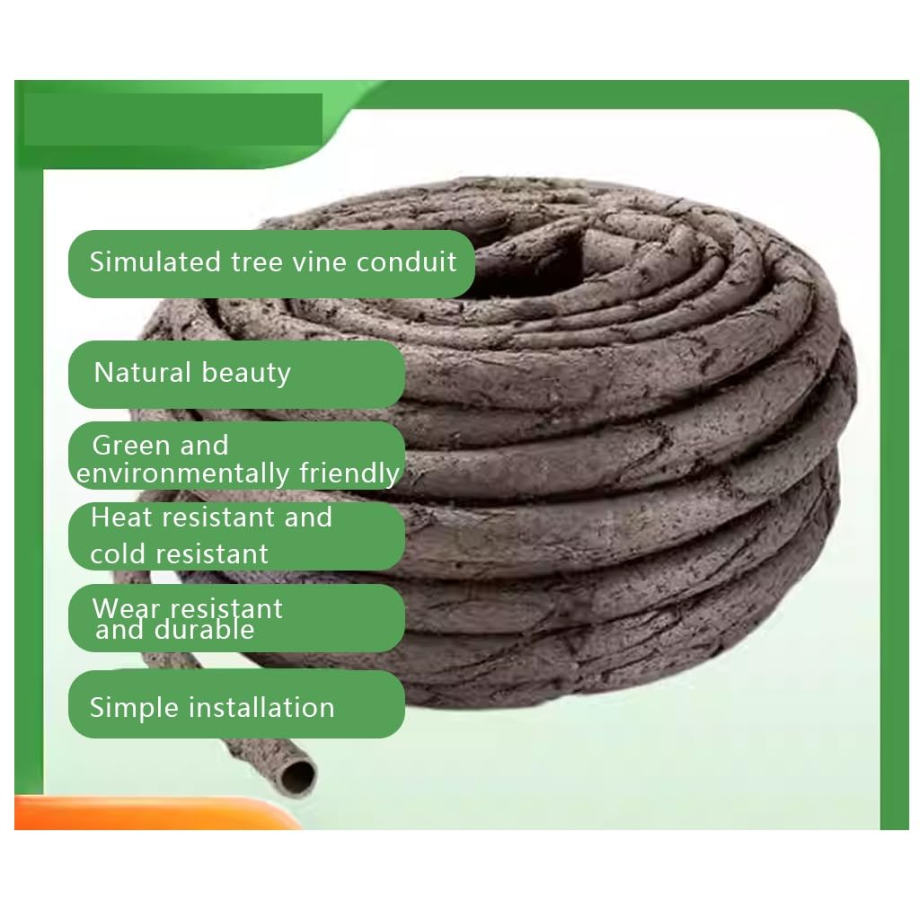 Tubo Flessibile Cavo Che simula Una Vite d'albero, Protegge i Cavi, Crea Un Effetto paesaggistico e Protegge la Guaina del Filo (40 mm) (1 m).