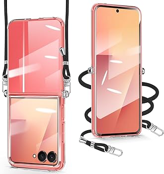 Amazon.co.jp: Galaxy Z Flip 7 ケース クリア ショルダー