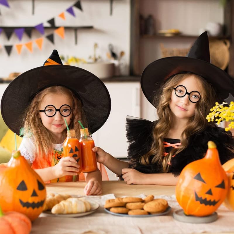 flintronic Plastic Glasse, Toy Glasses Dressup Eyeglasses, Round Glasses with Clear Lenses - Image 4