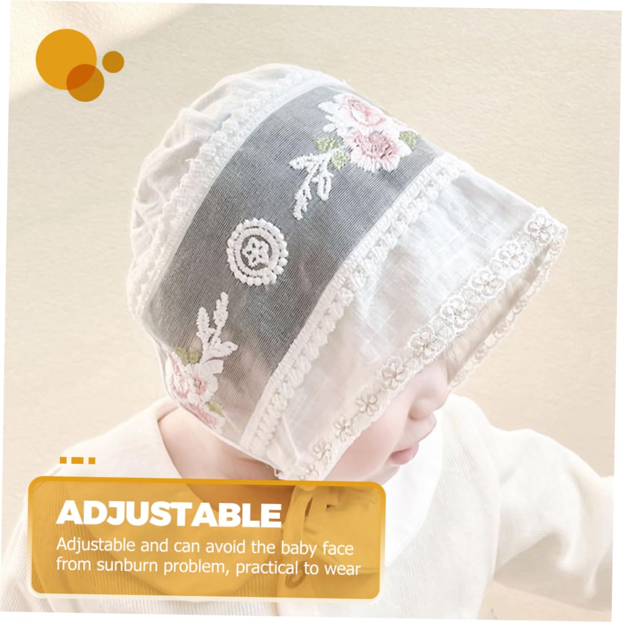 Gorro de Sombrero de Sol para pequeños Sombrero de niña Bonnets para bebés Sombreros de Chicas Sombrero de Playa para Sombreros de niña Sombrero de algodón