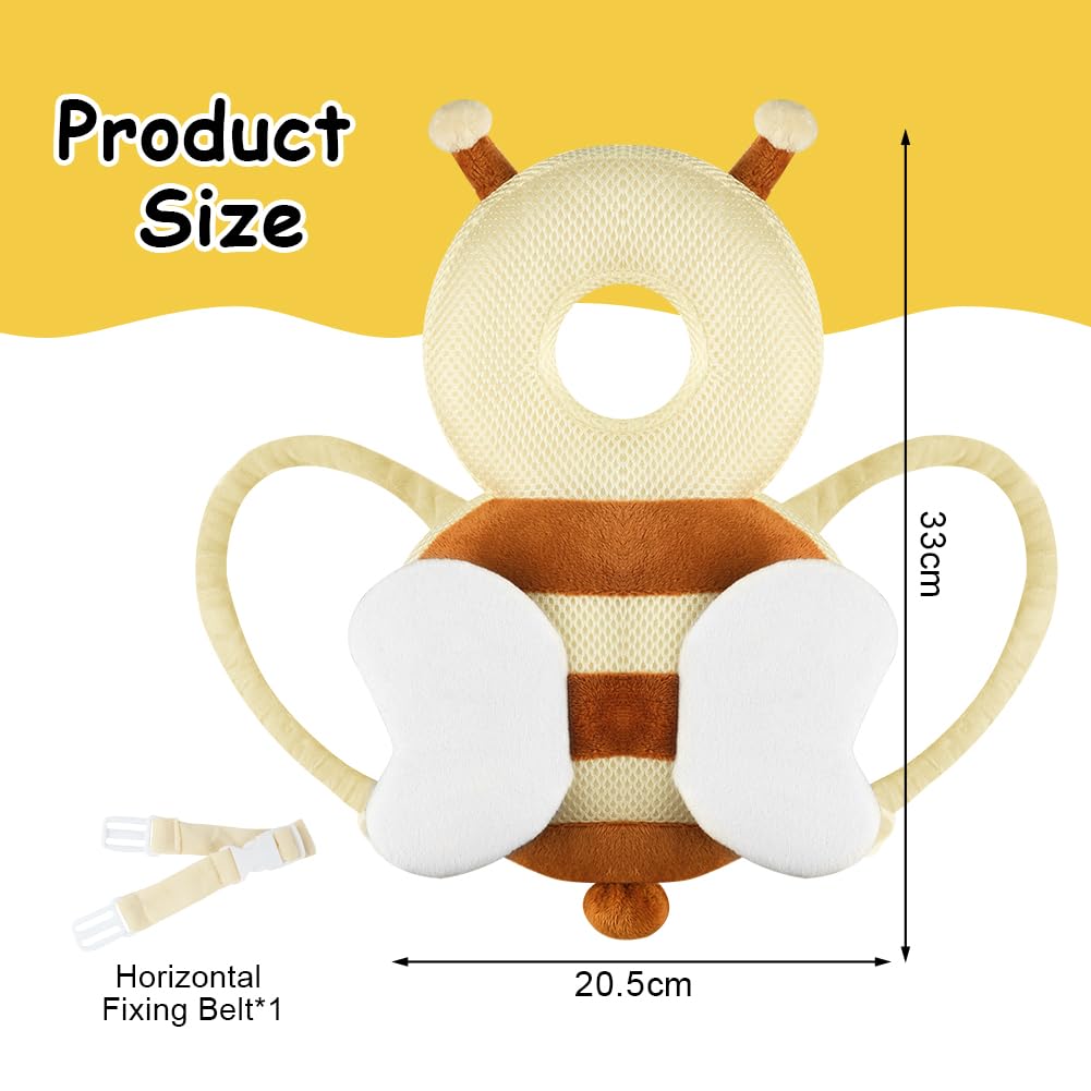 Vicloon Baby Head Protector, Adjustable Baby Head Protection Safety Pad Backpack - Image 2