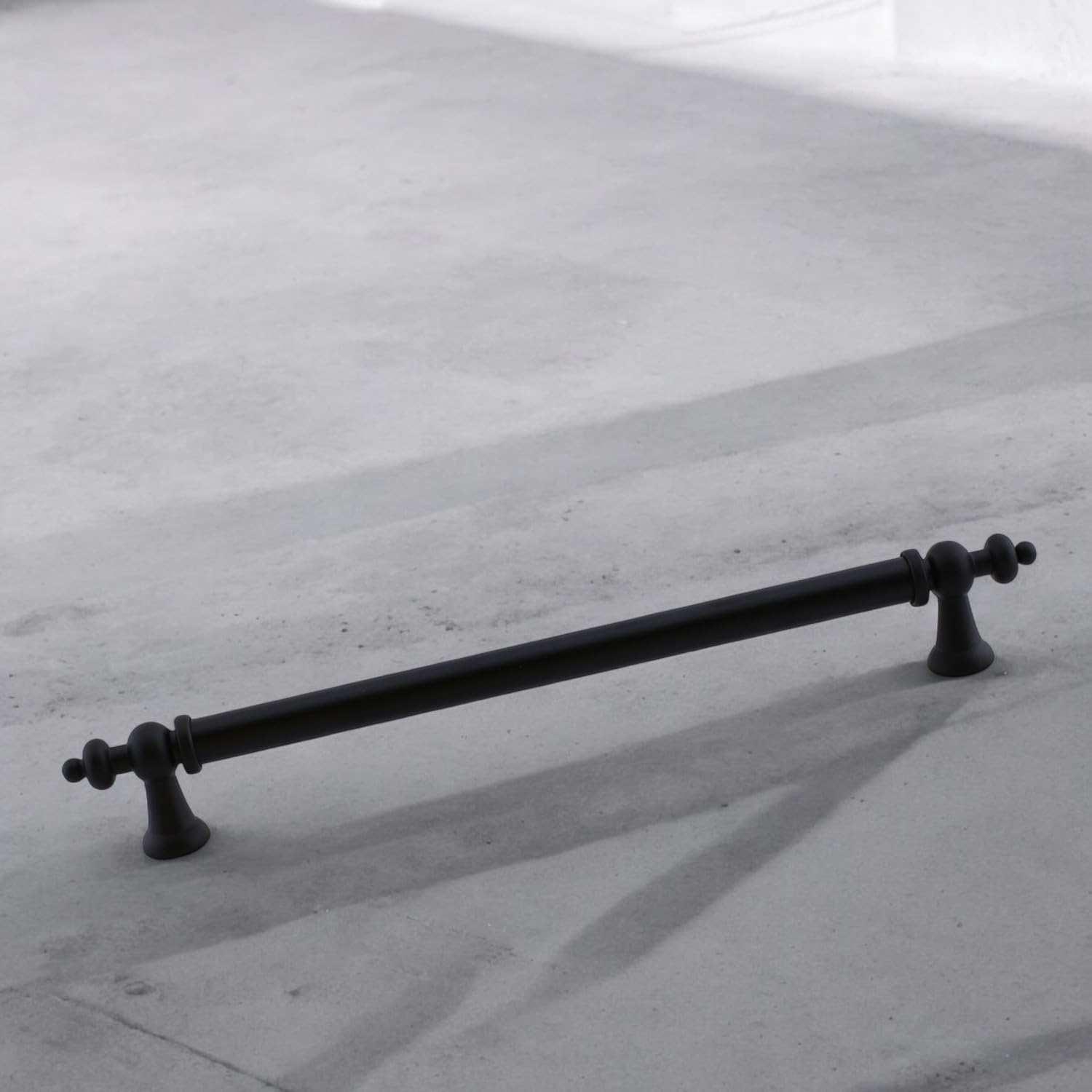Osmanlı (192 mm - 19.2 cm) Mat Siyah Metal Mobilya Mutfak Çekmece Dolap Dolabı Kulbu Kulpu Kulpları