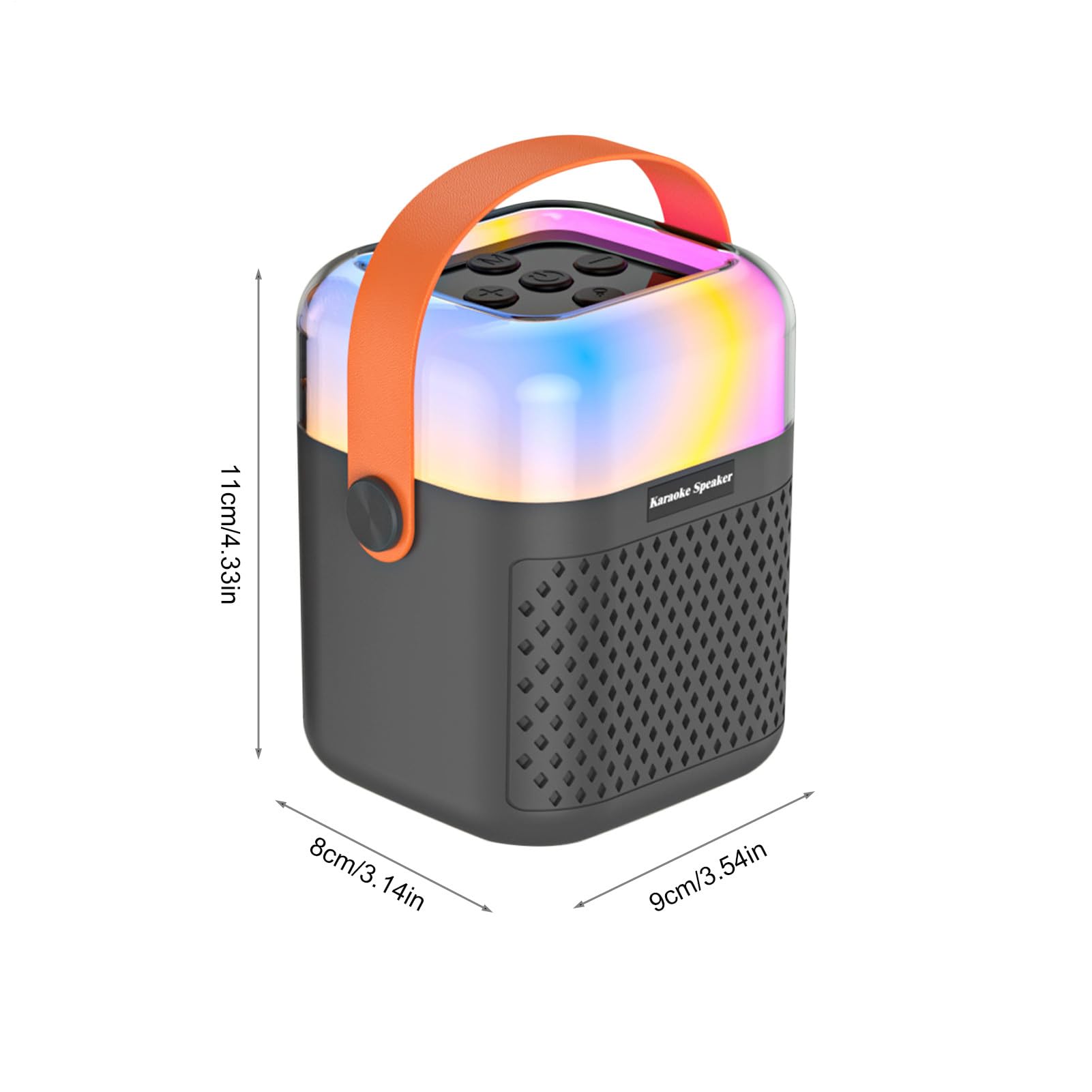 Máquina de Karaoke para Niños Altavoz Inalámbrico con 2 Micrófonos