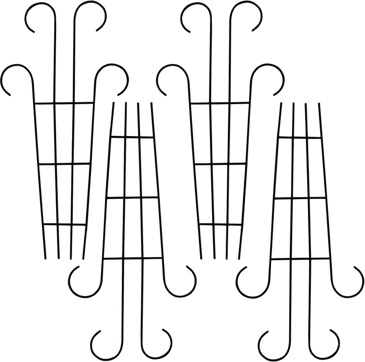 EASY HOME Garden Plant Trellis Support Stand, Garden Trellis for Outdoor or Indoor Plants for Home, Office and Garden Balcony Living Room Décor (Pack of 4)