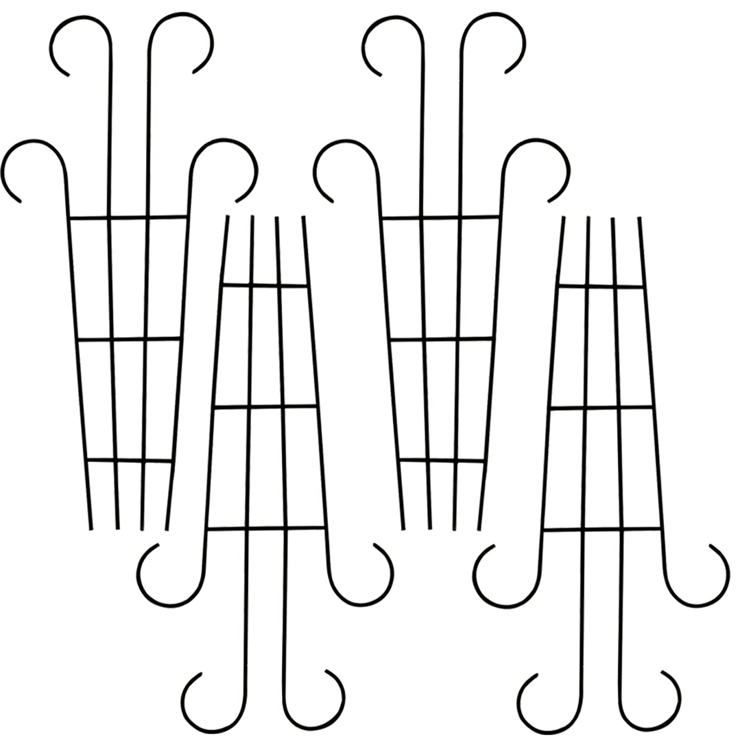 EASY HOME Garden Plant Trellis Support Stand, Garden Trellis for Outdoor or Indoor Plants for Home, Office and Garden Balcony Living Room Décor (Pack of 4)