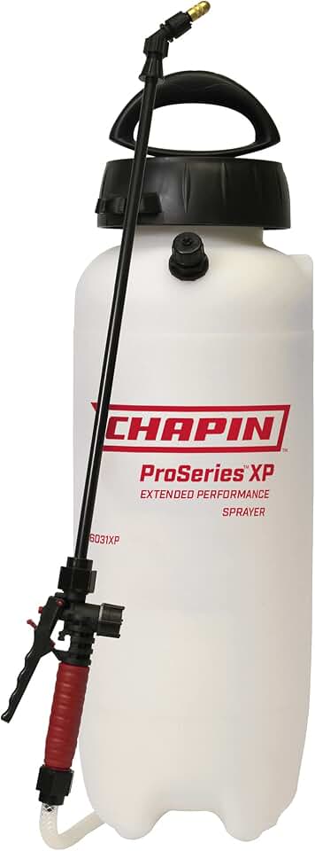 CHAPIN 26031XP ProSeries 3-Gallon Poly Sprayer for Lawn & Garden | A professional 3-gallon sprayer with a translucent tank for fertilizer, herbicide and pesticide treatments