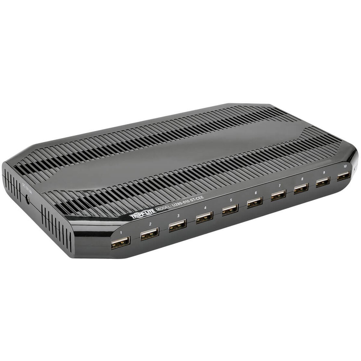 10-Port USB Charging Station with Adjustable Storage, 12V 8A (96W) USB Charger O