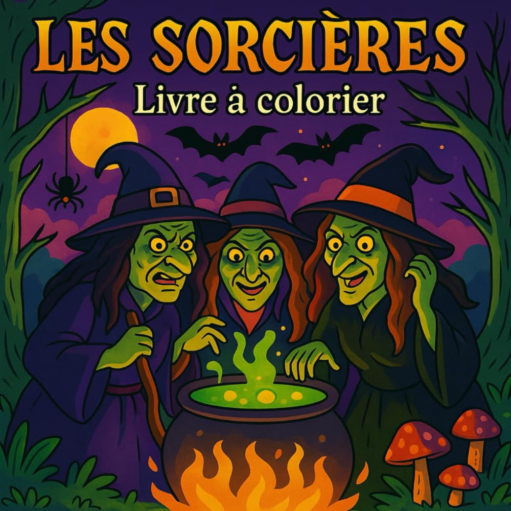 Les sorcières: Livre à colorier