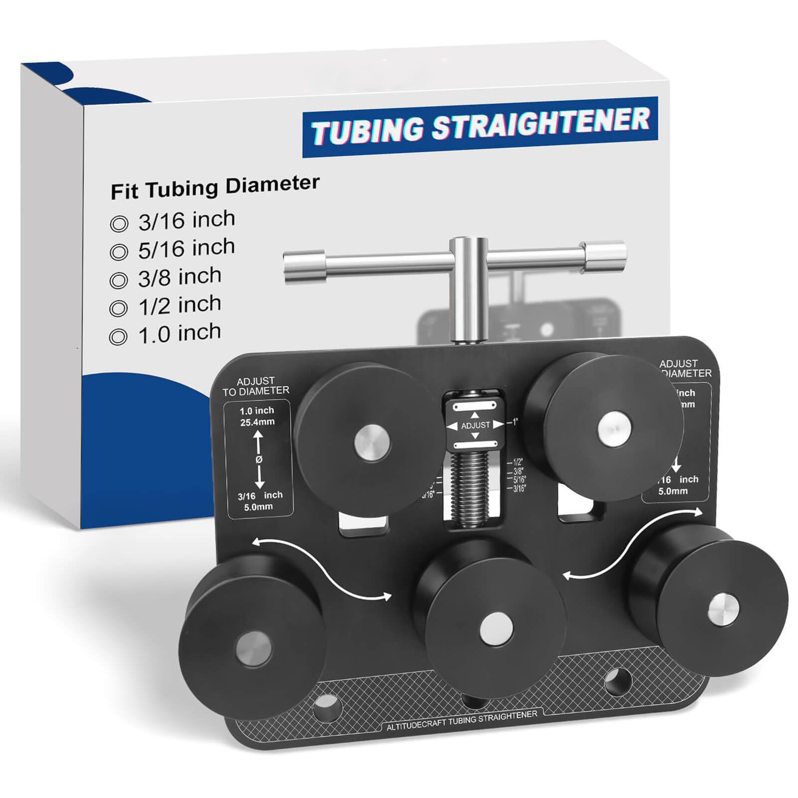 Tubing Straightener Tool For 3/16" To 1.0" Diameter - Brake & Fuel Line Repair