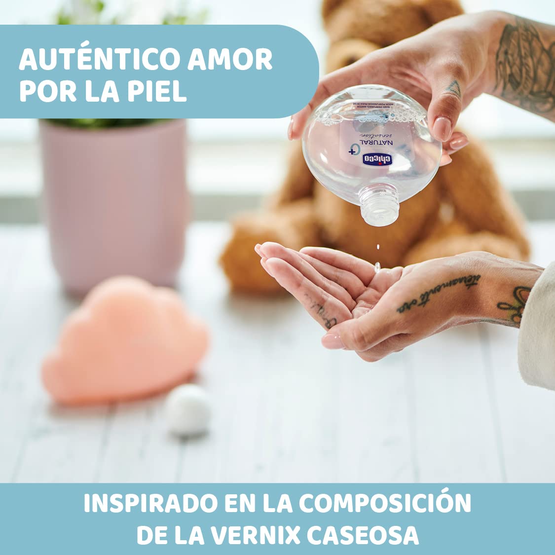 Chicco Agua Perfumada Natural Sensation, Fragancia Fresca y Delicada, Colonia Sin Alcohol para Bebés y Recién Nacidos, Envase de Cristal, 100 ml