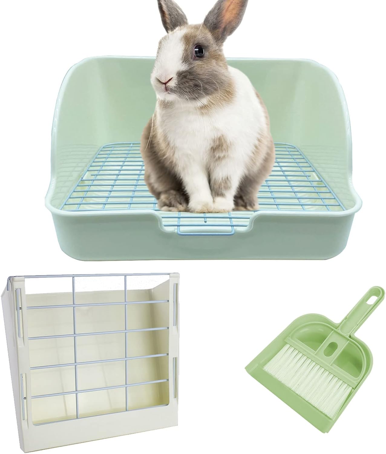 WEWAYKGJ Rabbit Litter Box Bunny Potty Box Guinea Pig Hay