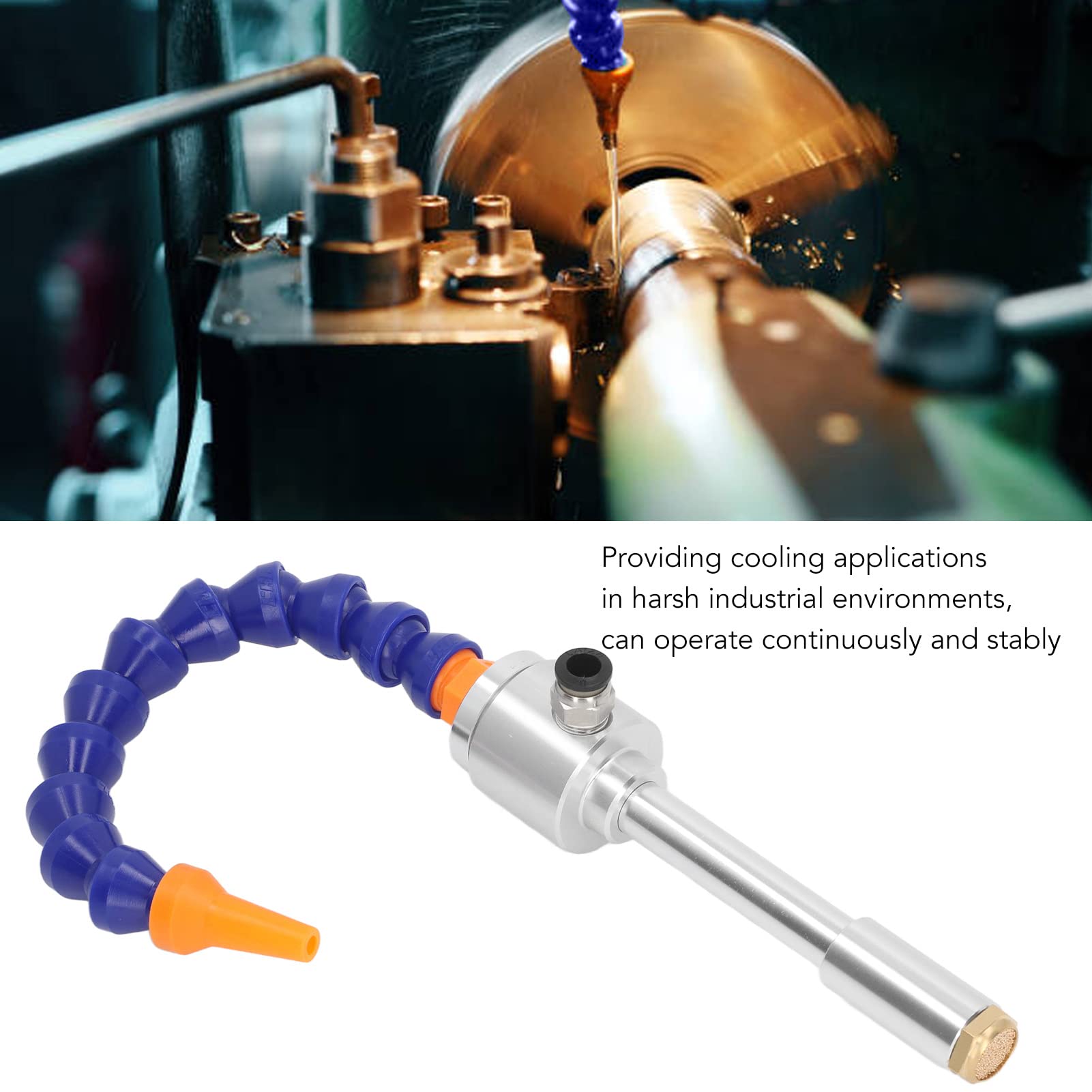 Kit Tubo di Raffreddamento Aria Vortex, raffreddatore Aria Fredda istantaneo con connettore e Tubo Universale