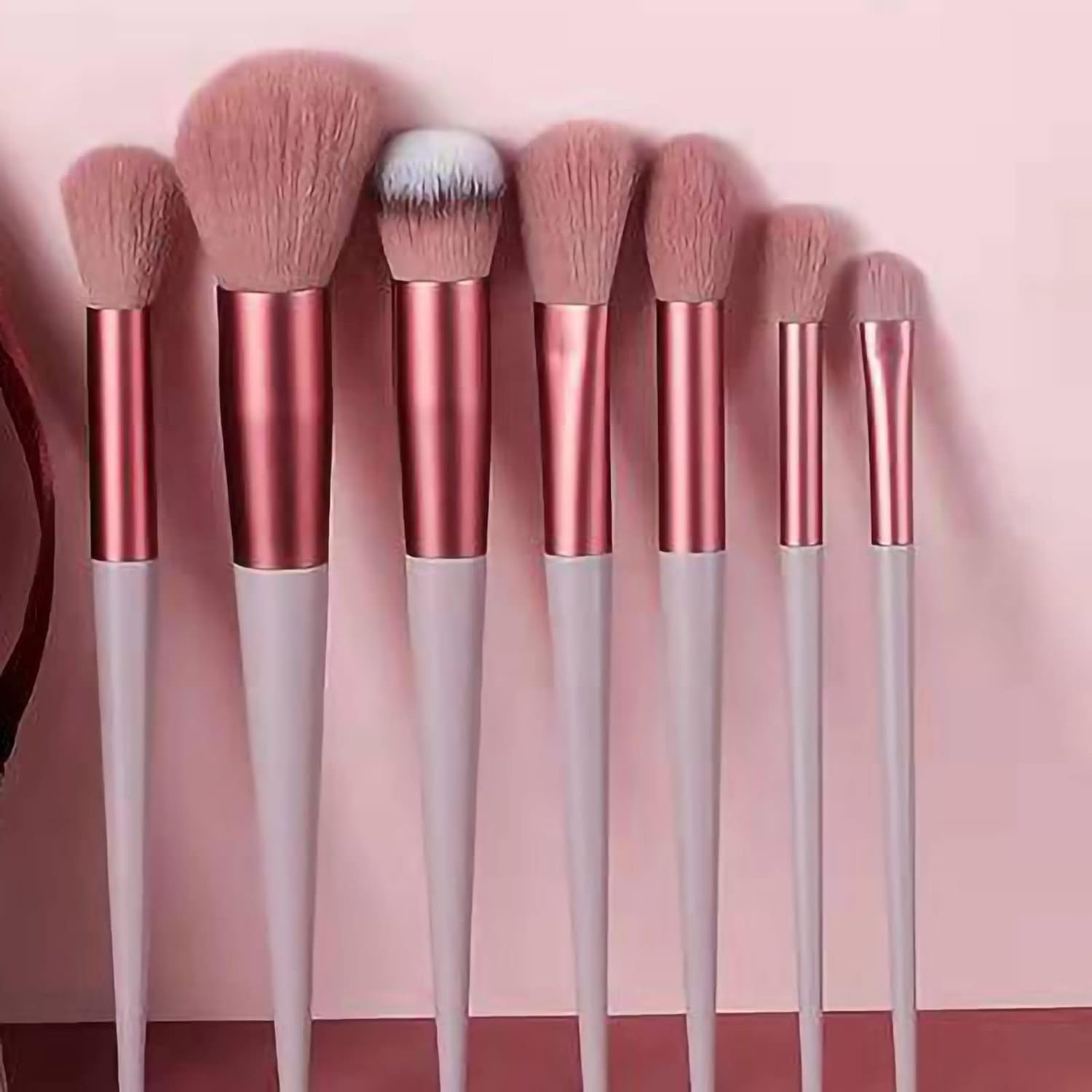 13 Pieces Makeup Brush Set, Multifunctional Fluffy Cosmetic Set for Perfect Look, Gift for Makeup Lovers (Brown) image 3