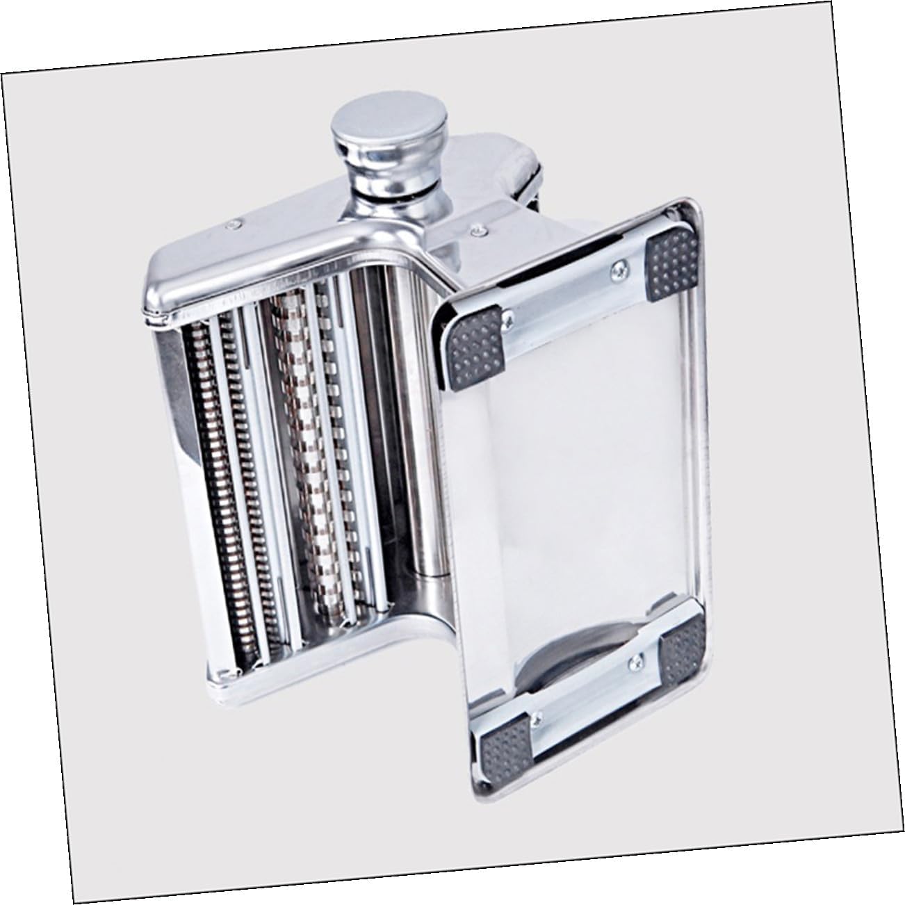 NUOBESTY Stainless Steel Manual Pasta Maker Machine with Crank Handle Versatile Noodle Roller for Spaghetti Lasagna Linguini Traditional Chinese Pasta Design for Home and Professional Use