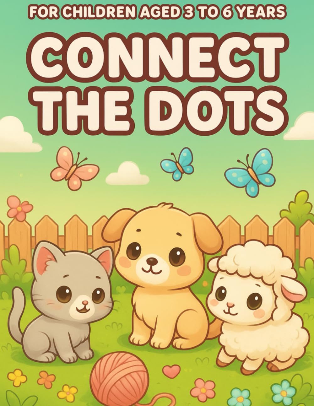 Dot-to-Dot for Little Learners: Friendly Home Animals: Engaging line-art puzzles designed for ages 3–6 to develop concentration, hand–eye coordination, and early tracing skills — 10 fun drawings.