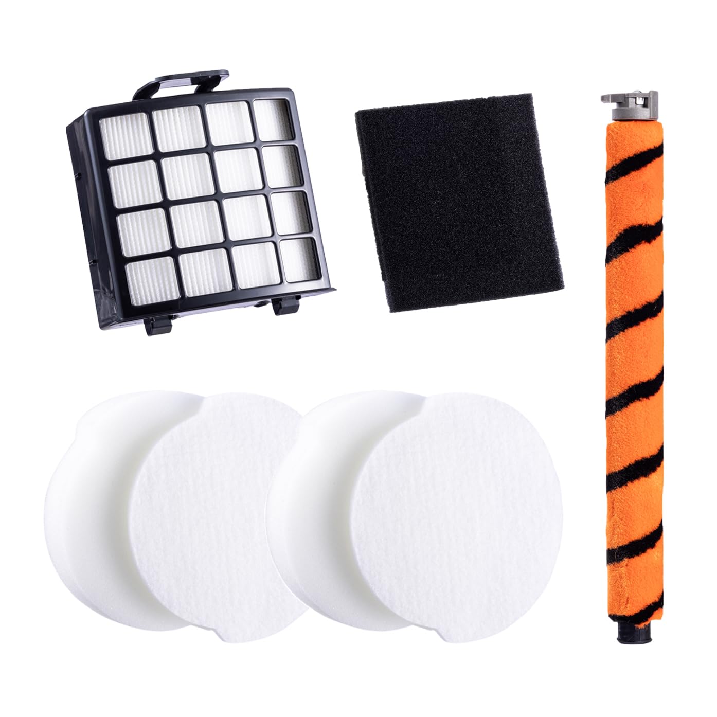 PURexpert Replacement Anti Allergy HEPA Filter & Foam And Felt Filter Kits & DuoClean Soft Roller For Shark Anti Hair Wrap Upright Vacuum AZ912UK, AZ912UKT