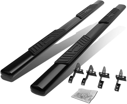 Auto Dynasty Barras de escalón ovaladas compatibles con Ford F150 de cabina extendida 2004-2008, barras de escalón laterales de acero inoxidable,