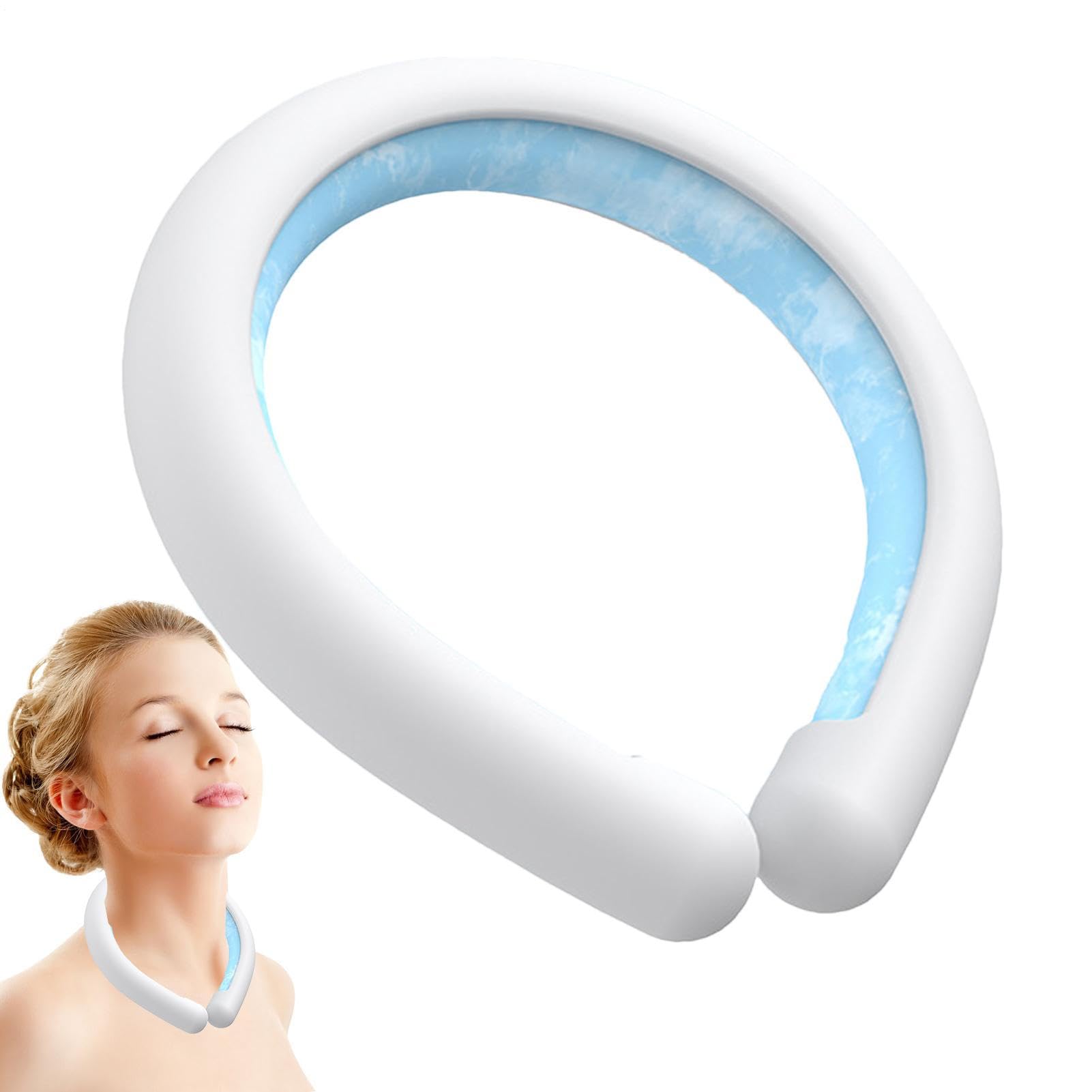 Générique Pack de glace à gel froid de cou portable, tube de refroidissement du cou, relief pour les bouffées de chaleur, refroidisseurs de cou pour temps chaud