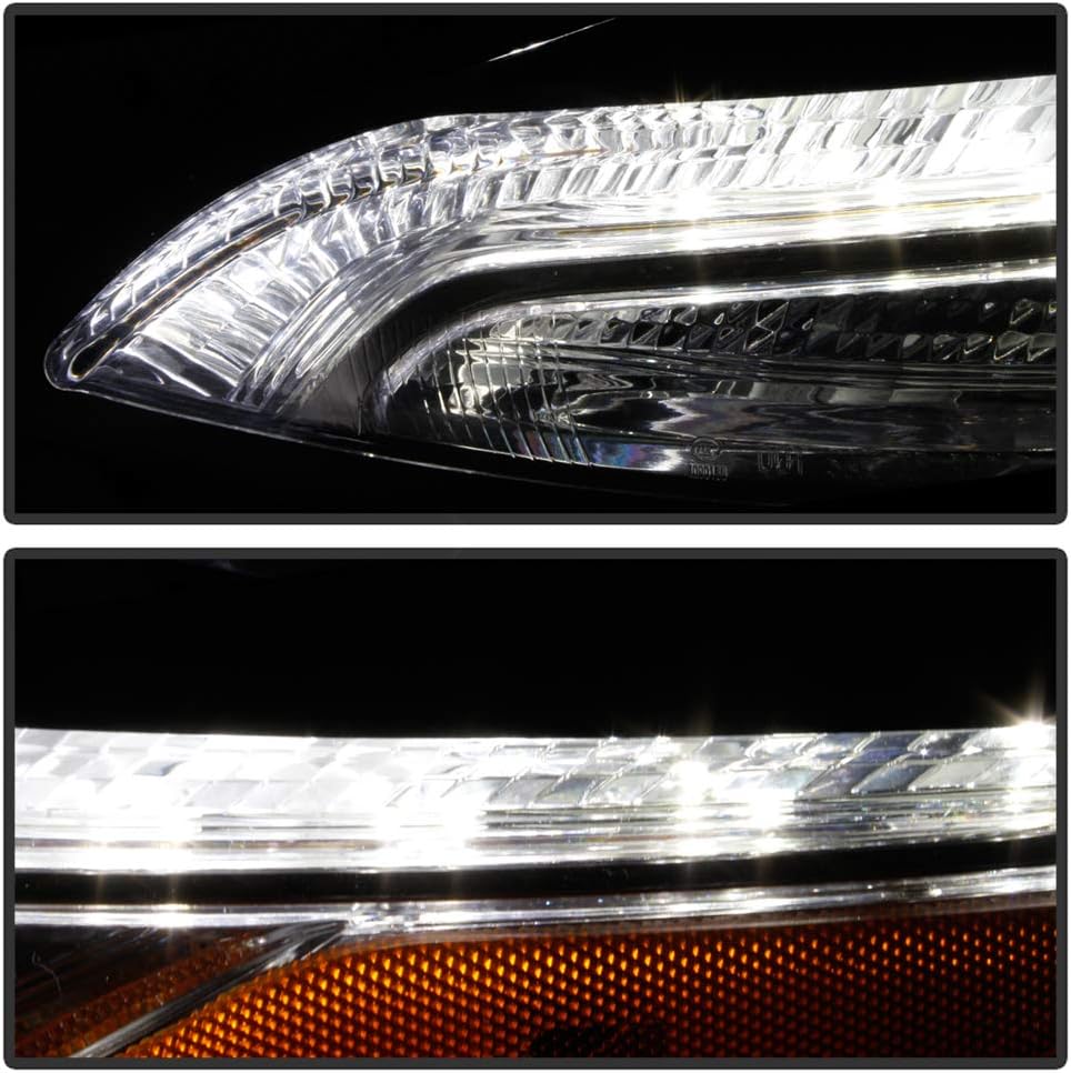 ACANII - For 2014-2018 Jeep Cherokee OE Style LED DRL Running Lights Parking Market Signal Lamps Assembly - Driver Side