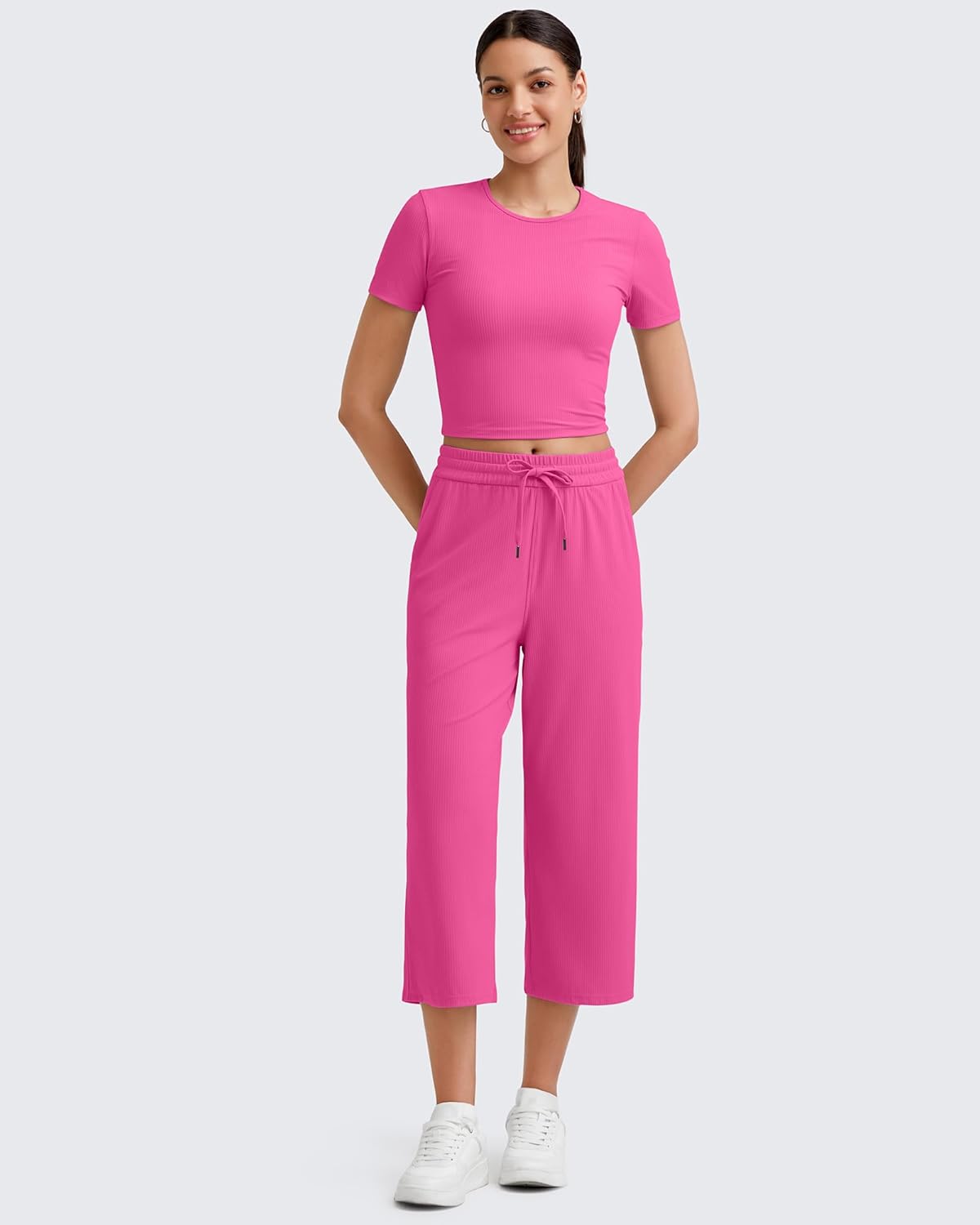 G4Free Workout Shirts Women Slim Fit Athletic Gym Work Out Tops Crop Short Sleeve Basic Yoga Tshirts Casual Summer - Image 6