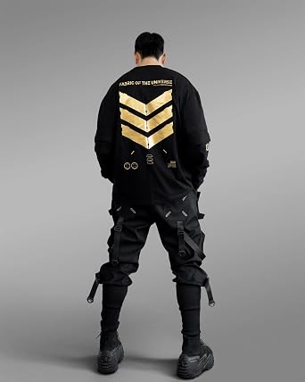 Fabric of the Universe Cyberpunk Techwear 10oz Heavyweight Premium Cotton Long Sleeve T-Shirt