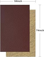 Vista 4 de TORRAMI Material de tela sintética suave de piel sintética, 1 yarda, 54 x 36 pulgadas, 0.037 in de grosor para tapicería, manualidades
