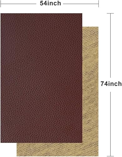 Miniatura 4 de TORRAMI Material de tela sintética suave de piel sintética, 1 yarda, 54 x 36 pulgadas, 0.037 in de grosor para tapicería, manualidades, patrón de