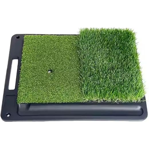 GolfBasic Dual-Turf Practice Mat 16.7 x 12.8