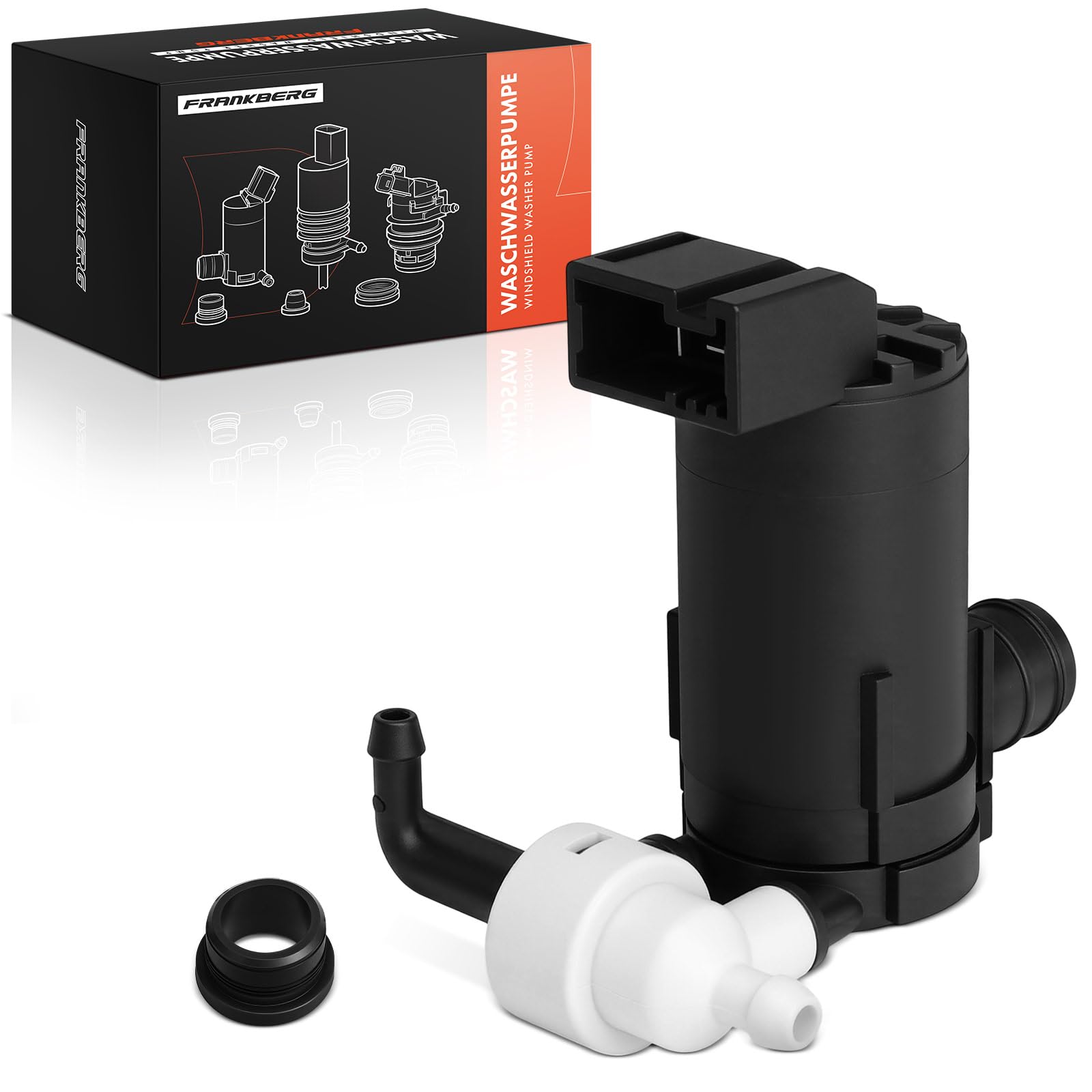 Frankberg Pompa lavavetri Pompa acqua lavaggio Pulizia vetri Anteriore 2-Poli Compatibile con KolI HY Replace# 28920CN000,28920JY00A