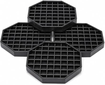 6" Octagon Coffee Drip Tray Catcher for Countertop - for Beverage & Drink Dispenser Bar by kitchentoolz - Pack of 4