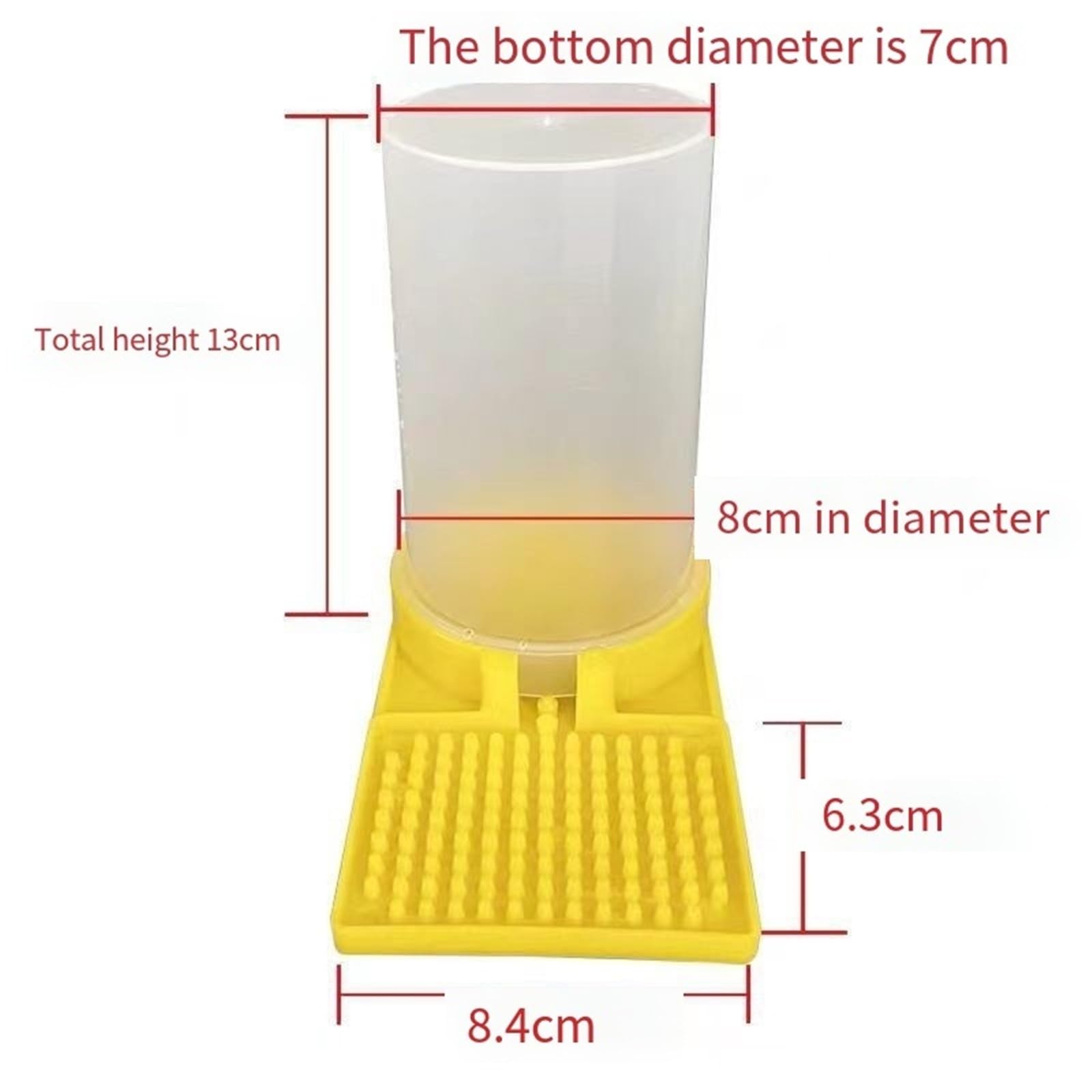 Comedero for abejas, agua for grillos, pollitos y mascotas pequeñas, 10/30/50 Uds(50pcs)