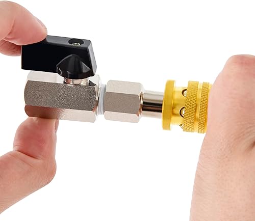 Miniatura 11 de ChillWaves Enchufe de aire industrial, tamaño del cuerpo de 1/4", enchufes neumáticos macho NPT de 3/8", accesorios para compresores de aire