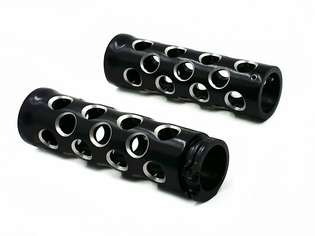 Black 1 25mm Hand Grips Fit for Harley XL Sportster 883 1200 96-03 Dyna Touring