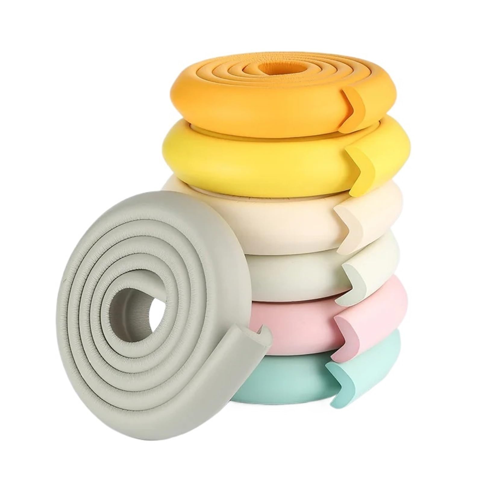 Protectores de Esquinas para mesas, Seguridad Infantil, 2 Metros, Forma de U, Extra Gruesos, para Muebles y escritorios, Cinta Protectora de Espuma.