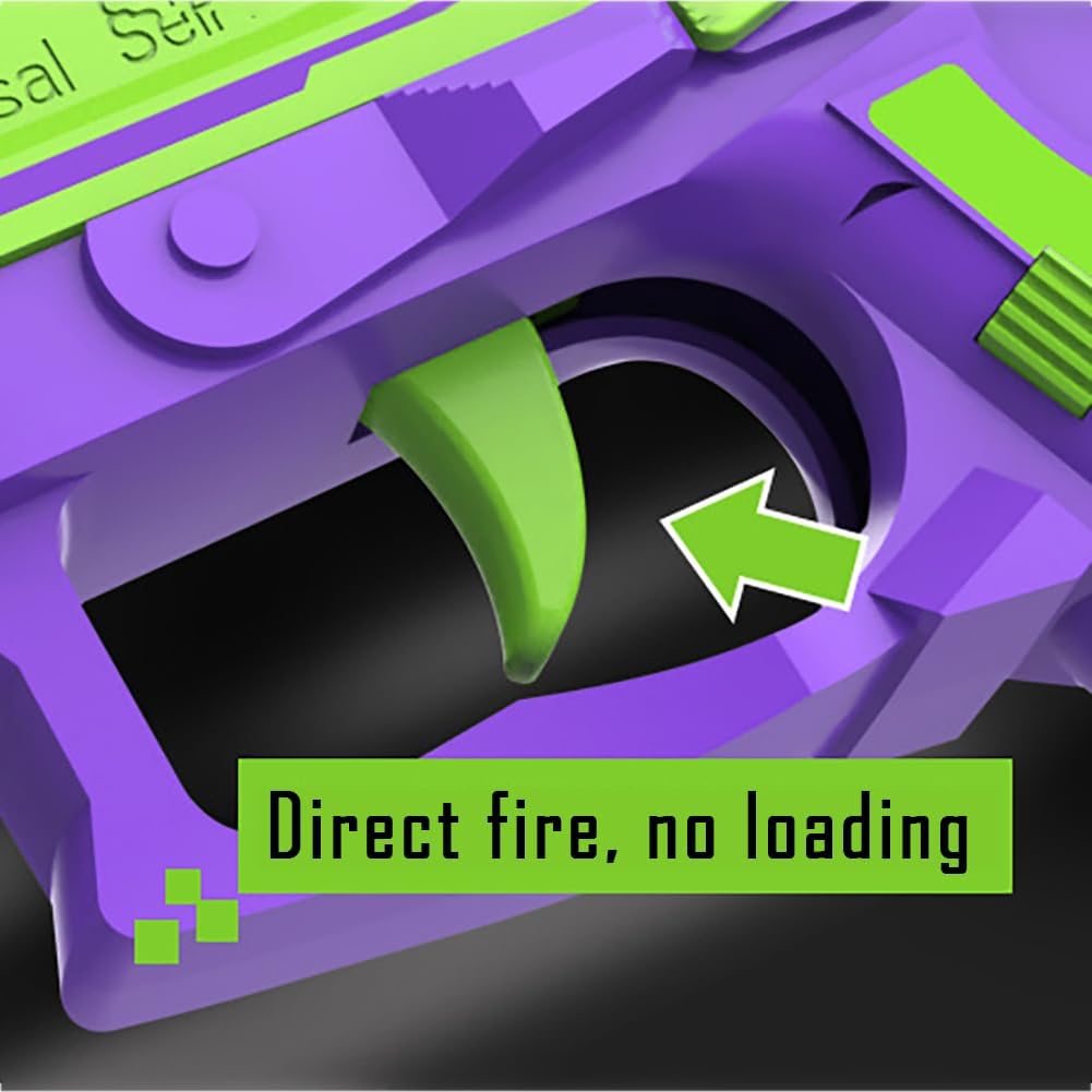 Dreamplay Shell Ejecting Toy Gun, Automatic Pull Back Action Shooting Games Education Model Toy for Kids Gifts - Image 3