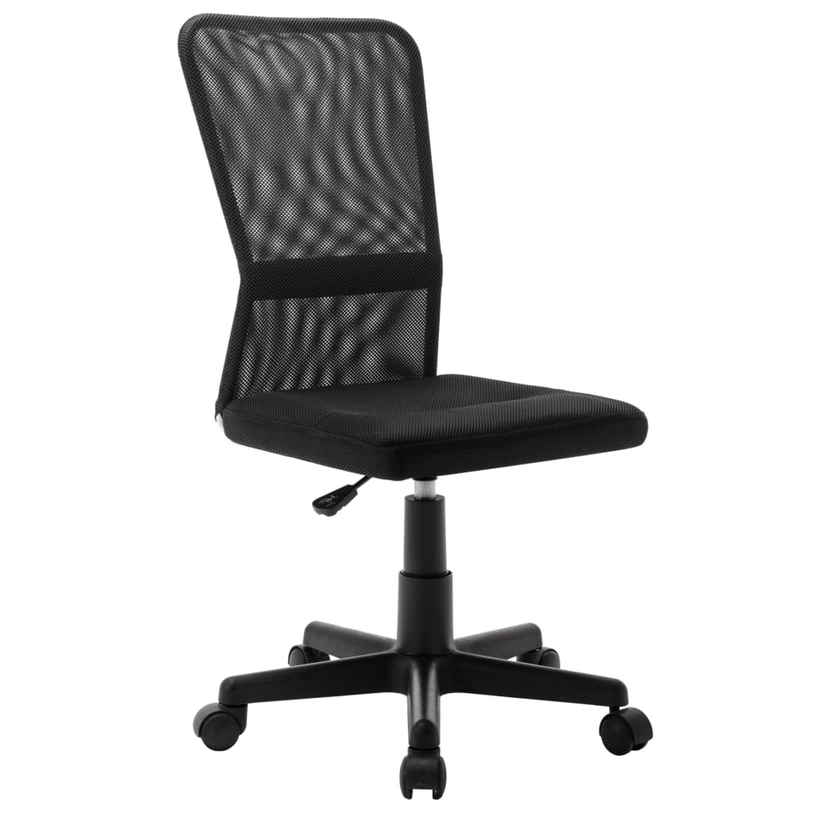 Chaise de bureau noire 44x52x100 cm en maille pour le travail