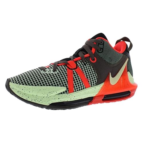 Nike Nike Lebron Witness 7 Basketball Shoe (Black/Bright Crimson/Alligator/Barely Volt, us_Footwear_Size_System, Adult, Men, Numeric, Medium, Numeric_11)