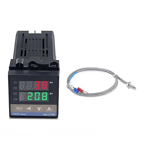 REX-C100FK02-V*DA Controlador de temperatura solar Termostato Relé Salida SSR Salida 0  400 con 1M termopar K SSR Salida