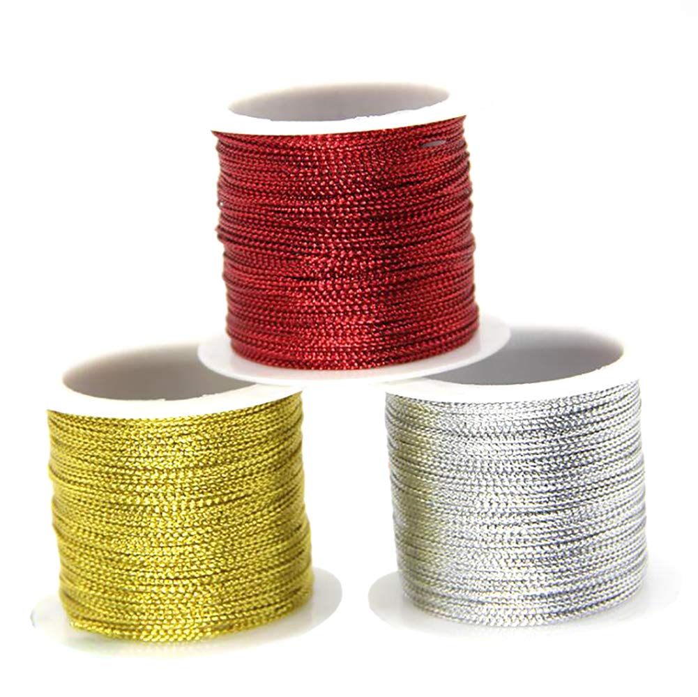 Kare & Kind Cordon Métallique Non étirable - 2 Bobines (1 Or