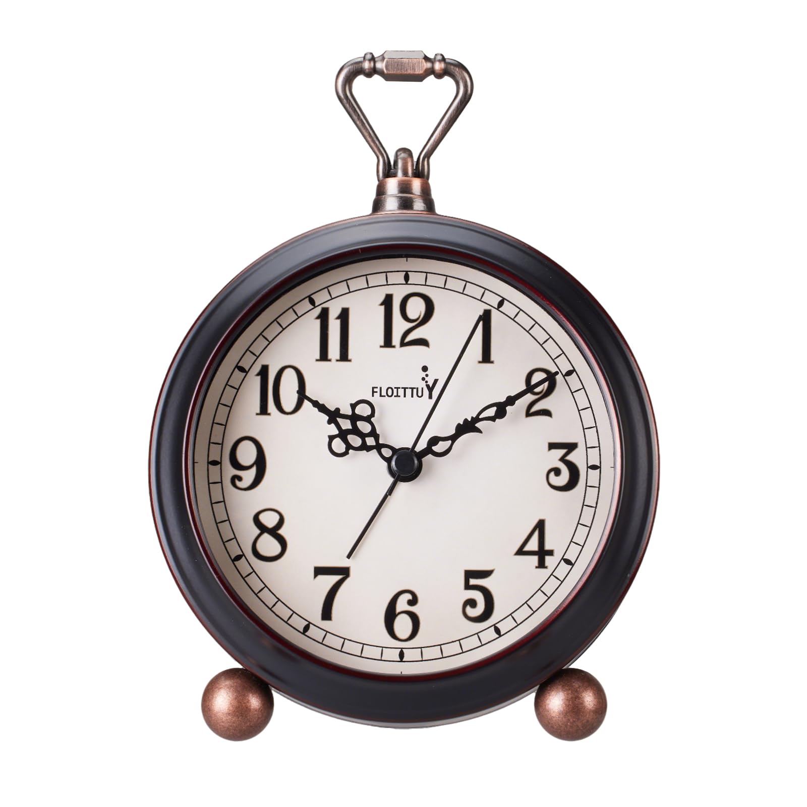 Reloj silencioso para mesita de noche vintage analógico de colgar en pared para dormitorio