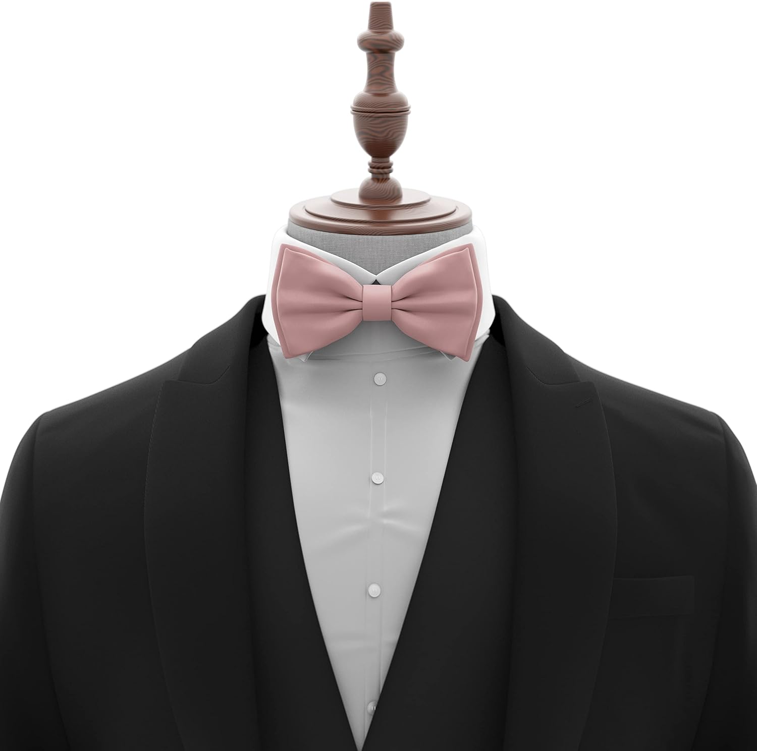 Adam Young Men's Bow Ties Pre-Tied Style Formal Satin Classic Bowtie for Tuxedo Faux Silk
