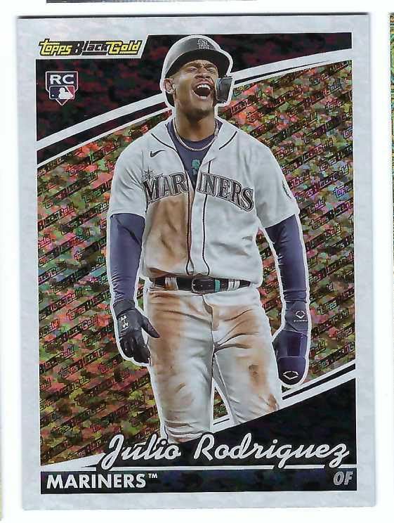 JULIO RODRIGUEZ 2022 Topps Update Black Gold #BG-12 Baseball Rookie Card RC Seattle Mariners