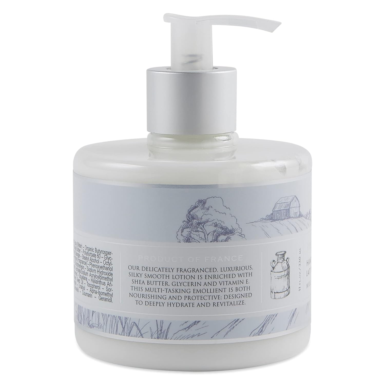 Pre de Provence Collection Shea Butter Enriched Silky Smooth Emollient Hand Lotion, Milk, 11 Fl Oz