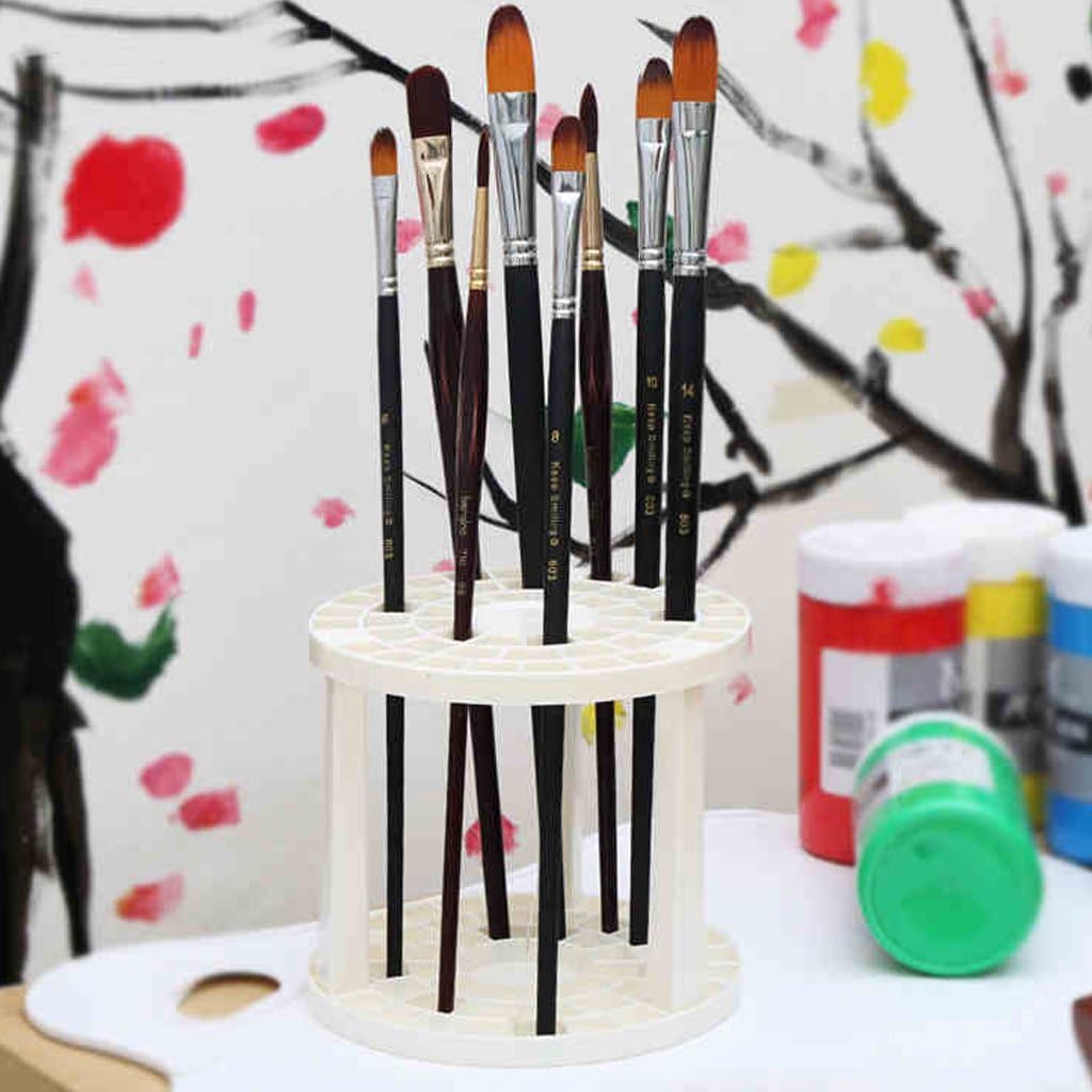 Brush Multi Holder Bin Artist Paint Painting Brushes Storage Plastic Plastic