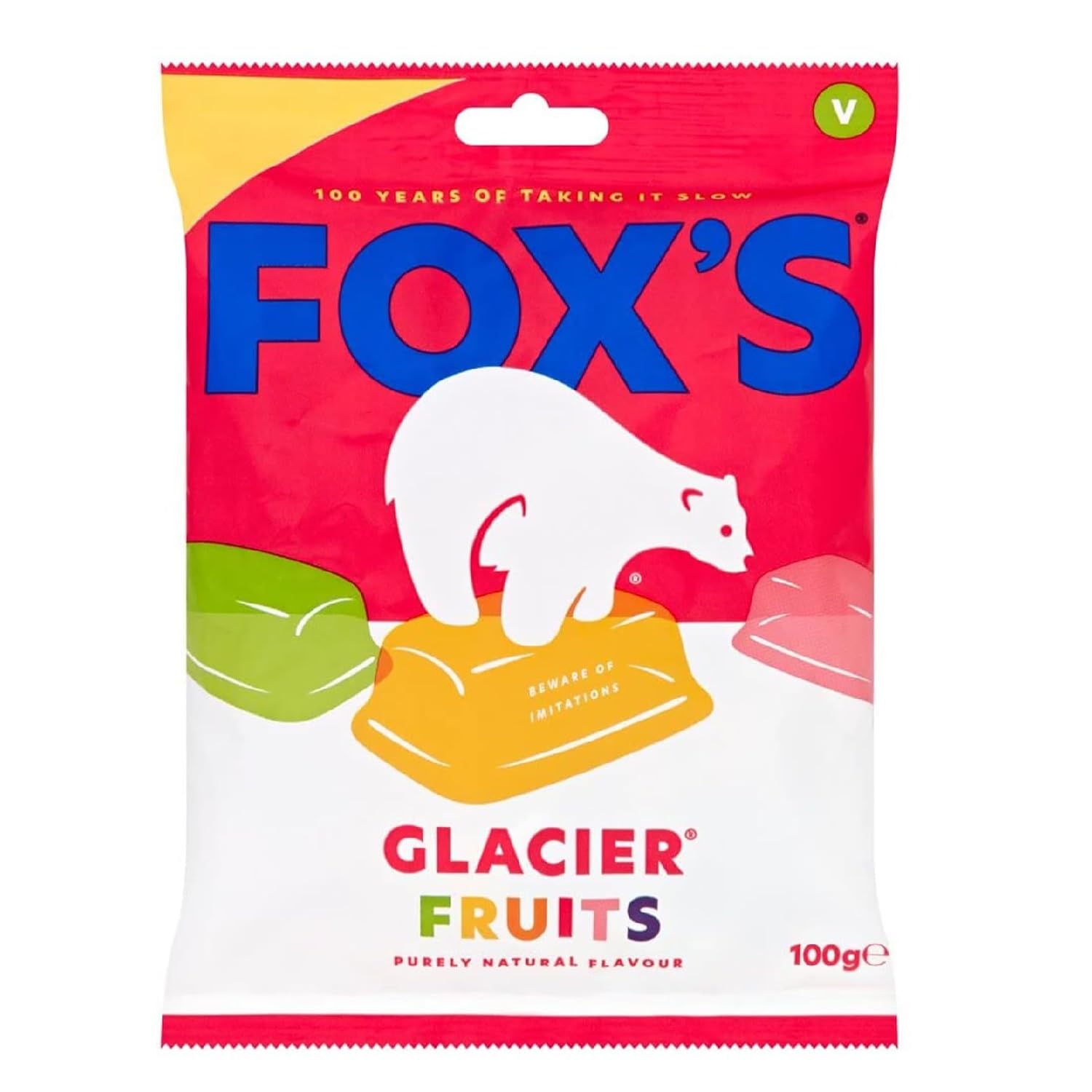 Foxs Glacier Fruits Bag, 3.52oz (100g)
