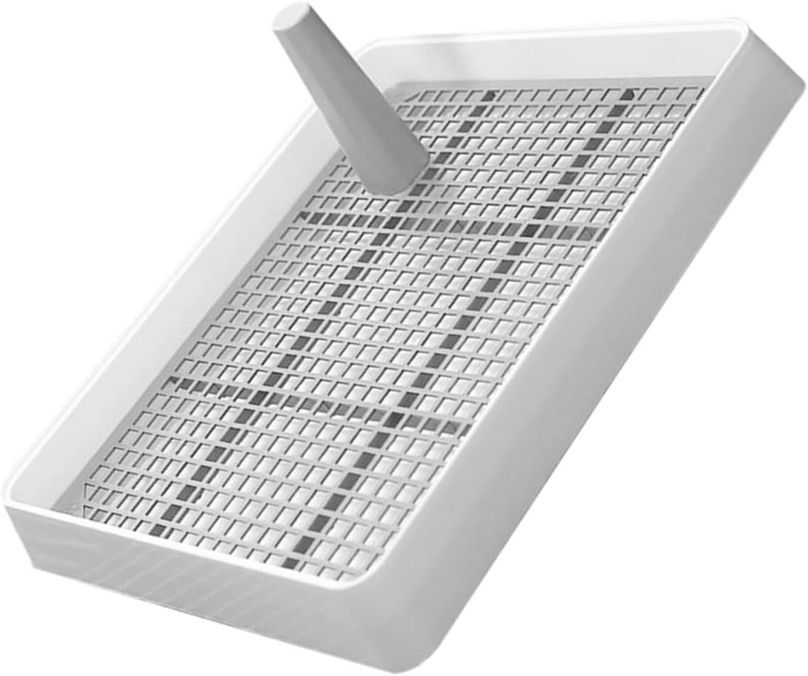 Dog Toilet Tray Indoor Puppy Design Mesh Grid for Easy Drainage Suitable for Small Breeds Like Corgis PET Training Accessory