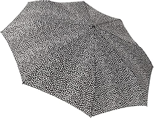 Totes Neverwet Technology, Auto Open Auto Close Umbrella, Black With White Dots 43" Arc Umbrella,, Medium #TOP1